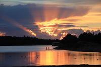 Sonnenuntergang in Finnland